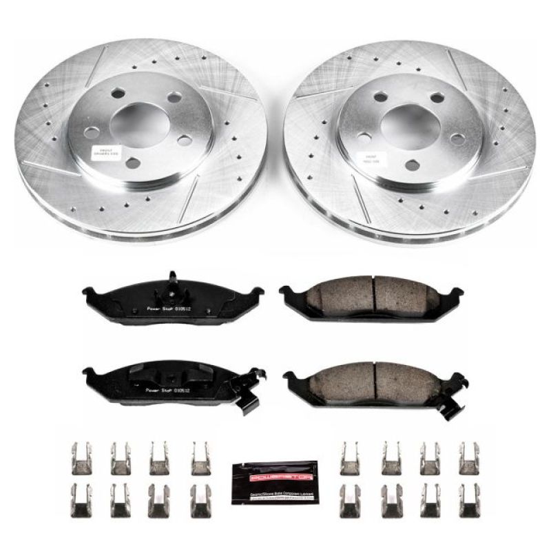 Power Stop 95-00 Chrysler Cirrus Front Z23 Evolution Sport Brake Kit Brake Kits - Performance D&S PowerStop