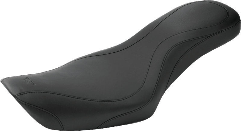 Mustang 91-05 Harley Dyna DayTripper 1PC Seat - Black One-Piece Motorcycle Seats Mustang Motorcycle