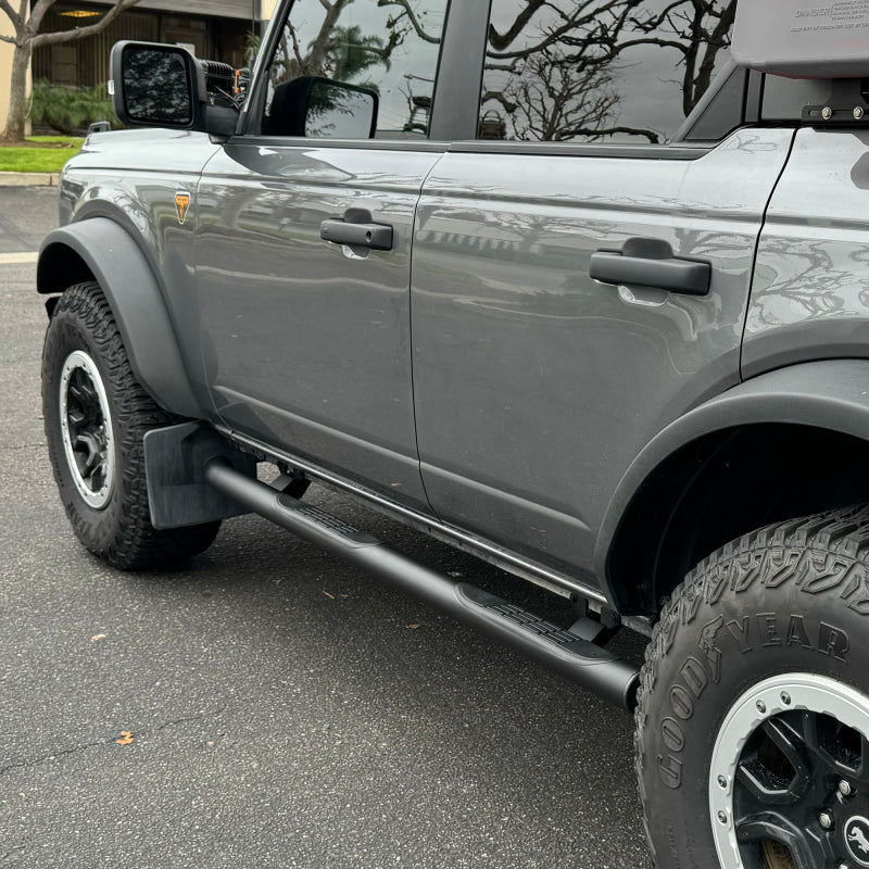 Go Rhino 21-26 Ford Bronco (4dr) 4000 Series Side Steps - Cab Length - Tex. Blk Side Steps Go Rhino