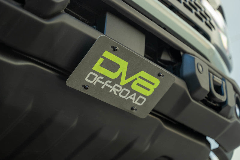 DV8 Offroad 2021 Ford Bronco Capable Bumper Slanted Front License Plate Mount Uncategorized DV8 Offroad