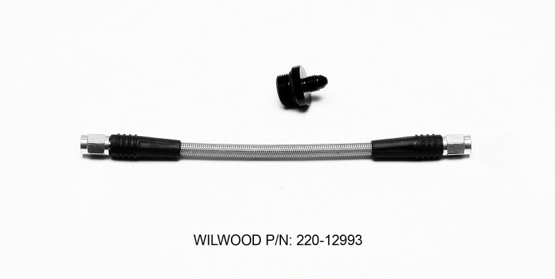 Wilwood Flexline Kit Billet Reservoir 8.00in Brake Line Kits Wilwood