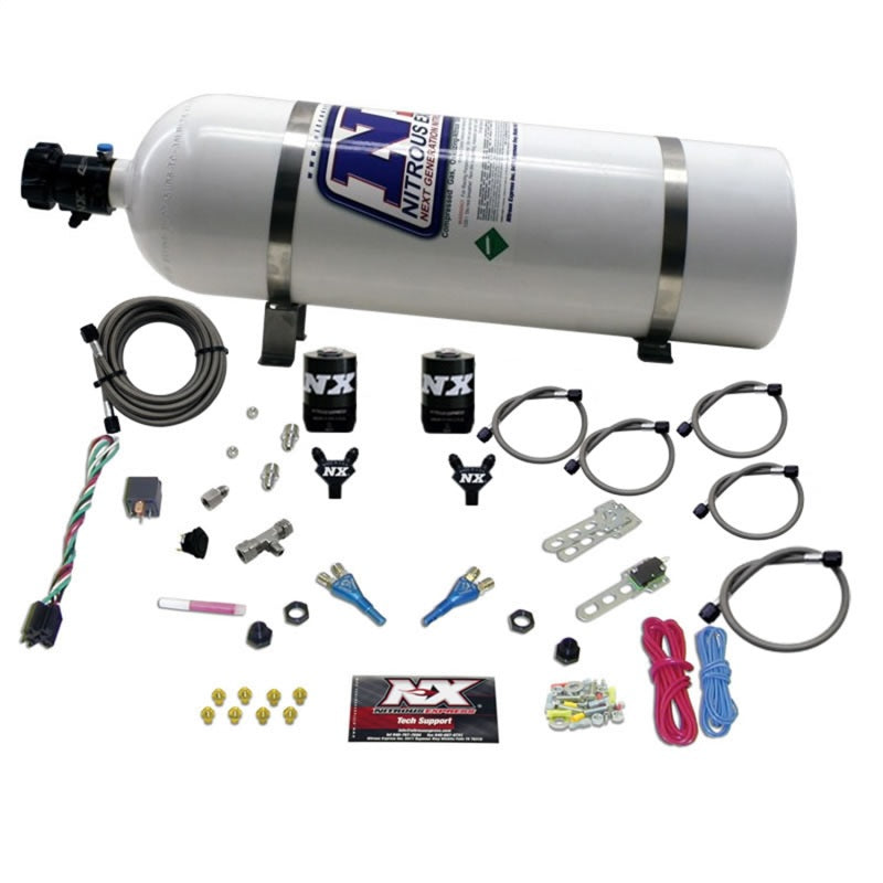 Nitrous Express GM TBI Nitrous Kit (50-125HP) w/15lb Bottle Nitrous Systems Nitrous Express