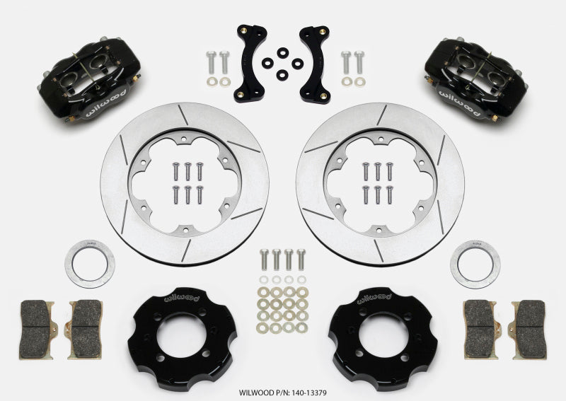 Wilwood Forged Dynalite Front Hat Kit 11.00in GT Rotor 95-05 Miata Big Brake Kits Wilwood