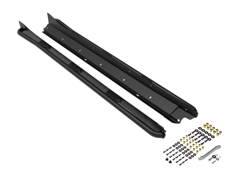 aFe POWER 18-23 Subaru Crosstrek Terra Guard Off-Road Sliders - Black Nerf Bars aFe