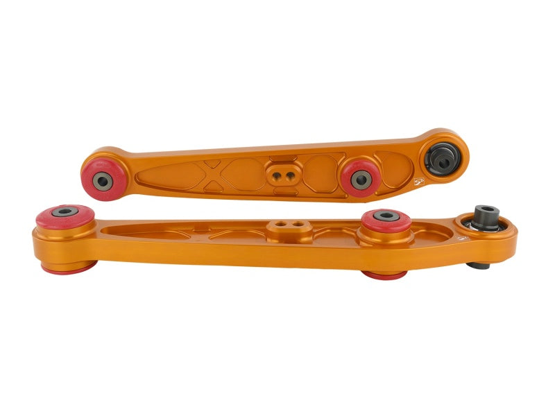 Skunk2 Honda/Acura EG/DC Alpha Series Rear Lower Control Arm Set - Gold Control Arms Skunk2 Racing