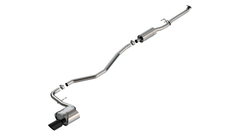 Borla 22-24 Honda Civic Sport 2.25in S-Type Cat Back 4in Tip - Black Chrome Catback Borla