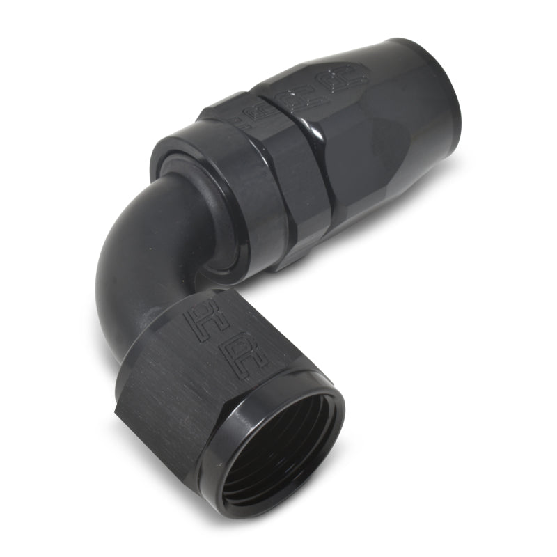 Russell Performance -4 AN Black 90 Degree Full Flow Hose End Fittings Russell