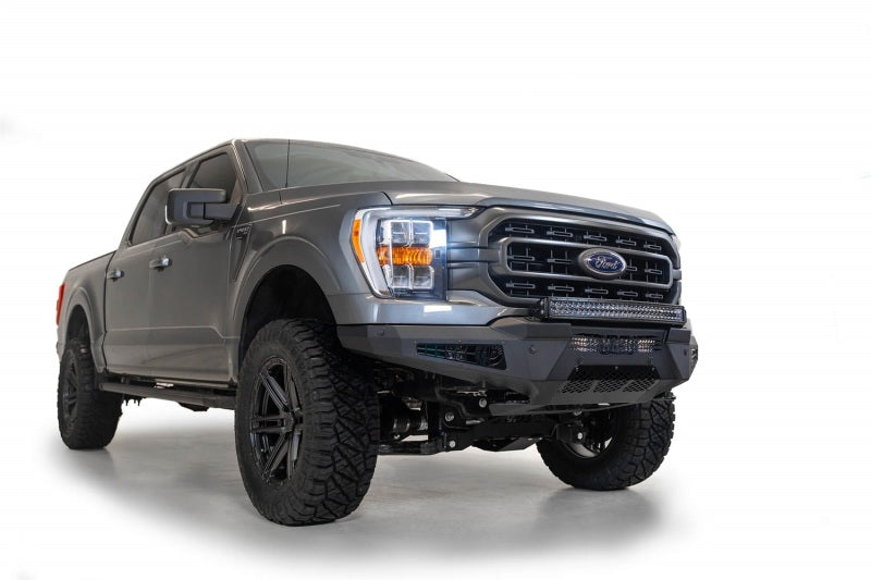 Addictive Desert Designs 2021 Ford F-150 HoneyBadger Front Bumper w/ Top Hoop Bumpers - Steel Addictive Desert Designs