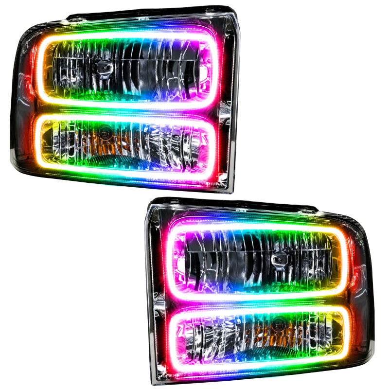 Oracle 05-07 Ford F-250/350 SMD HL - Chrome - ColorSHIFT Headlights ORACLE Lighting