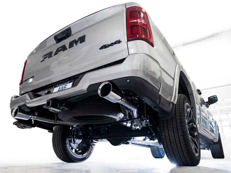 AWE Tuning 25+ RAM 1500 3.0TT 0FG Cat-Back Touring Exhaust - Chrome Silver Tips Catback AWE Tuning