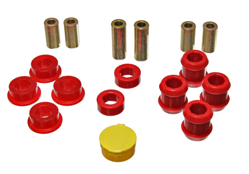 Energy Suspension 88-91 Honda Civic/CRX Red Front Control Arm Bushing Set Bushing Kits Energy Suspension