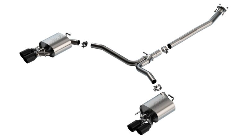 Borla 18-22 Toyota Camry XSE 2.5L i4 AT/MT FWD / 4DR S-TYPE Cat Back Exhaust (Black Chrome) Catback Borla