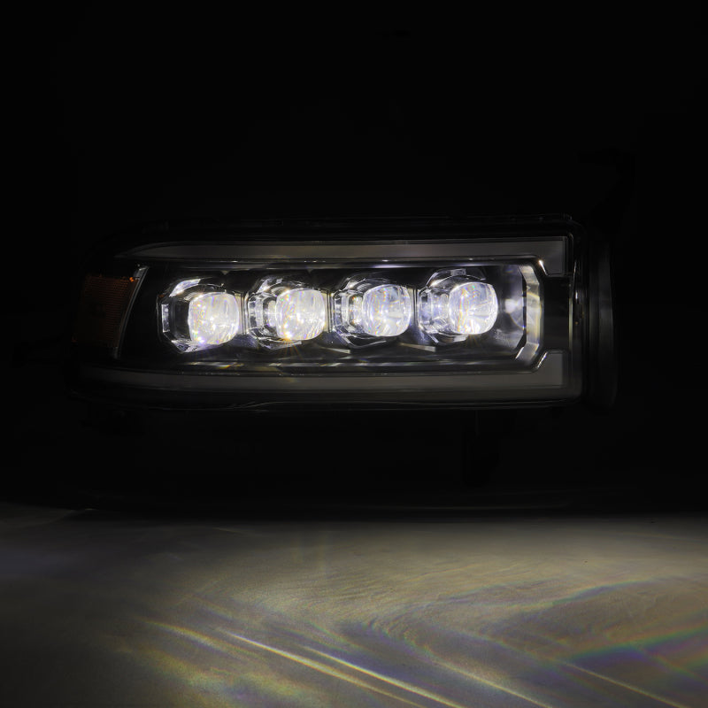 AlphaRex 94-01 RAM 1500 NOVA LED Proj Headlights Alpha-Blk w/Activ Light/Seq Signal/SB DRL Headlights AlphaRex