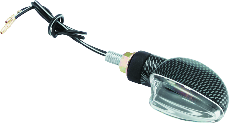 BikeMaster Ministalk Marker Light V-Shape Carbon/Clear Sidemarkers & Indicators BikeMaster