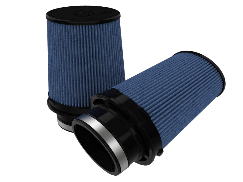 aFe Black Series Replacement Filter w/ Pro 5R Media 4-1/2x3IN F x 6x5IN B x 5x3-3/4 Tx7IN H - (Pair) Cold Air Intakes aFe