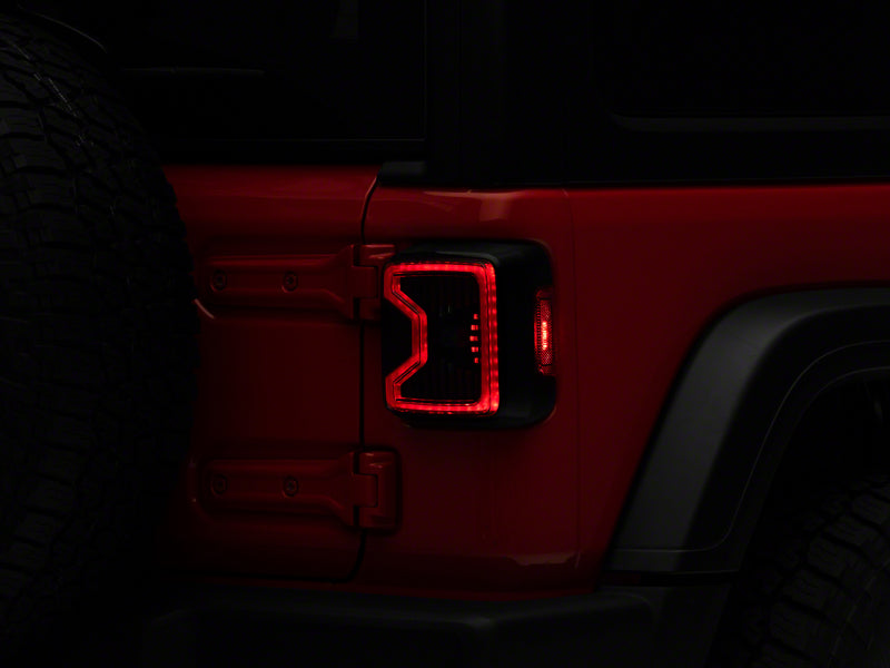 Raxiom 18-23 Jeep Wrangler JL LED Tail Lights- Blk Housing (Smoked Lens) Tail Lights Raxiom