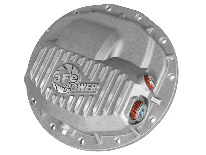aFe Power Street Series Front Differential Cover Raw w/ Machined Fins 13-18 RAM V8 5.7/6.4L Diff Covers aFe