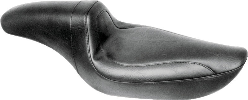 Mustang 91-05 Harley Dyna Fastback 1PC Seat - Black One-Piece Motorcycle Seats Mustang Motorcycle