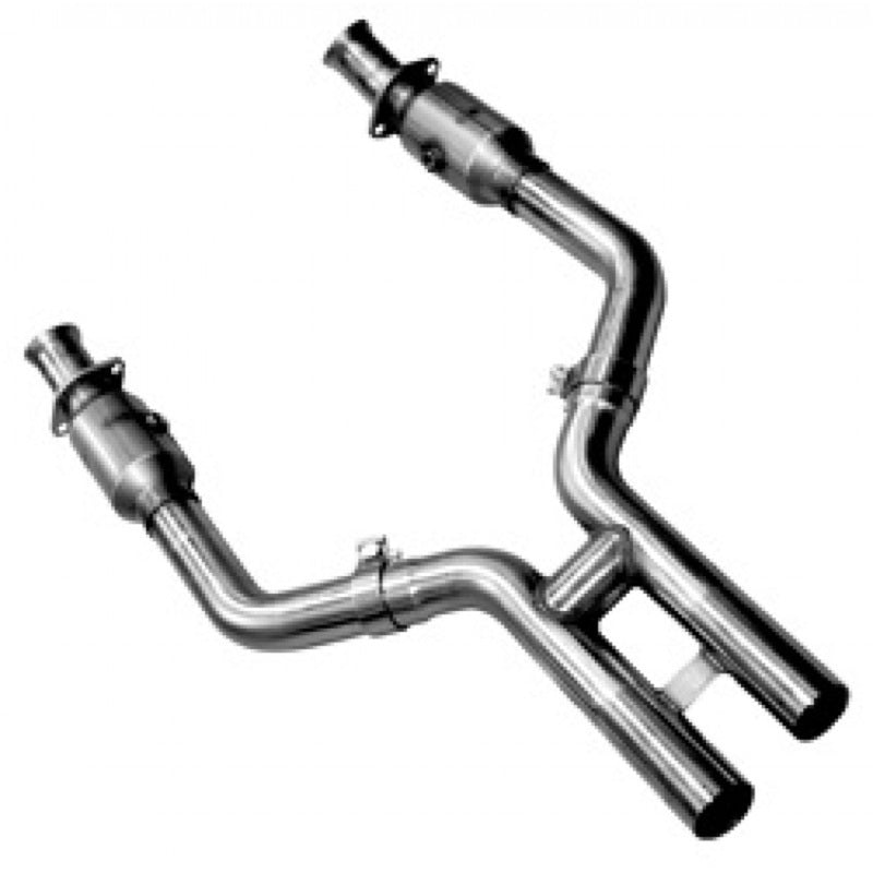 Kooks 05-10 Ford Mustang GT Shelby GT Bullitt 1-5/8 x 2-1/2 (3V) Header & Catted H-Pipe Kit Headers & Manifolds Kooks Headers