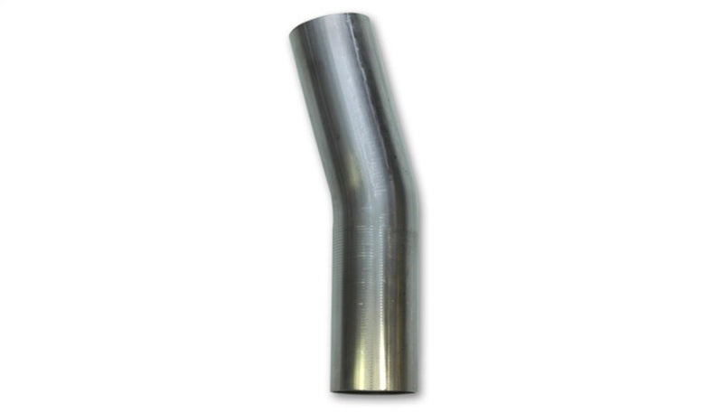 Vibrant 2.5in O.D. T304 SS 15 deg Mandrel Bend 5in x 5in leg lengths (3.5in Centerline Radius) Steel Tubing Vibrant