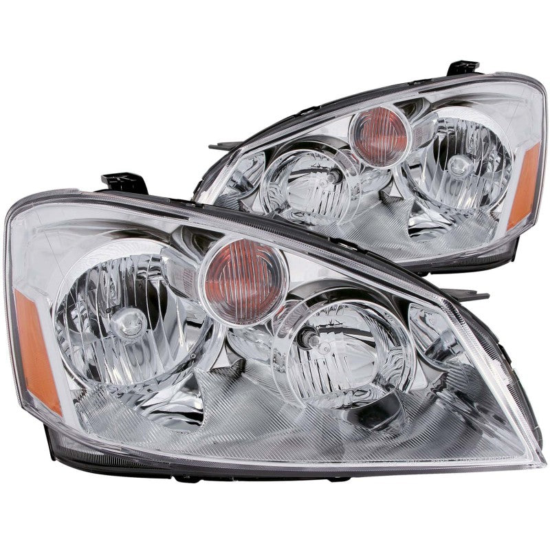 ANZO 2005-2006 Nissan Altima Crystal Headlights Chrome Headlights ANZO