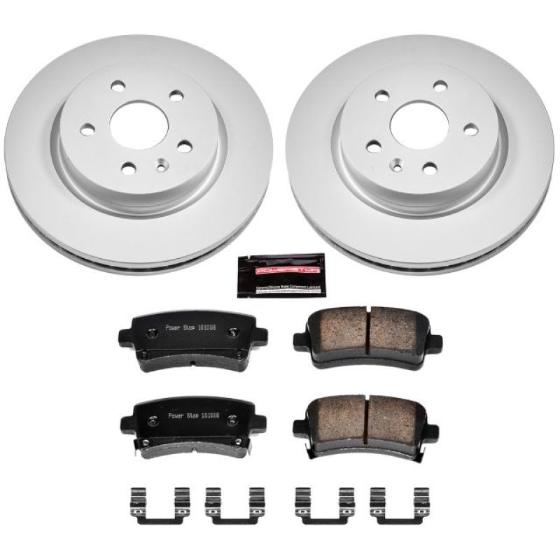 Power Stop 2010 Buick Allure Rear Z17 Evolution Geomet Coated Brake Kit Brake Kits - Performance Blank PowerStop