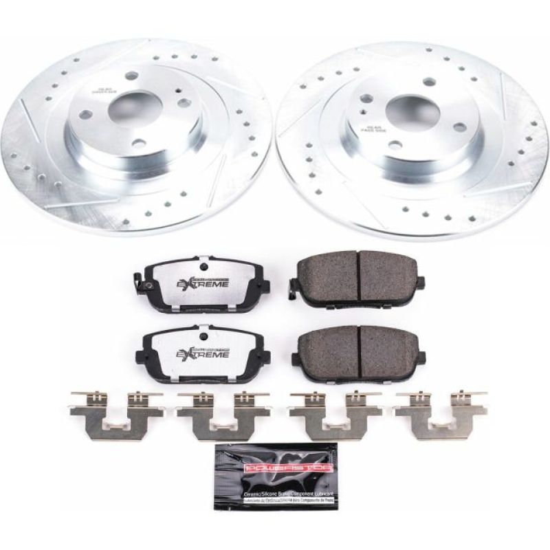 Power Stop 17-19 Fiat 124 Spider Rear Z26 Street Warrior Brake Kit Brake Kits - Performance D&S PowerStop