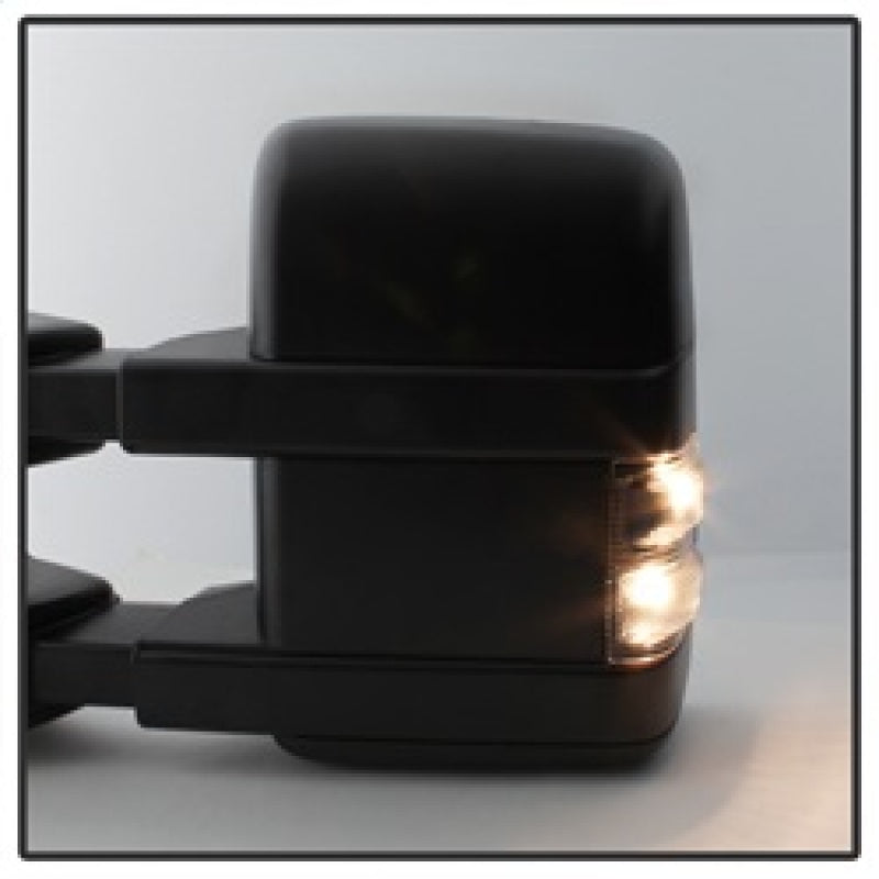 xTune Ford SuperDuty 08-15 Extendable Heated Mirrors w/ LED Signal Smoke MIR-FDSD08S-PW-SM-SET Side Mirrors SPYDER
