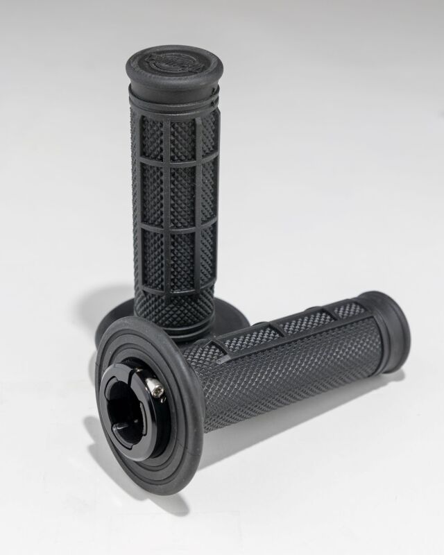 ProTaper Pro Series Clamp On 1/2 Waffle Black/Black Grips ProTaper