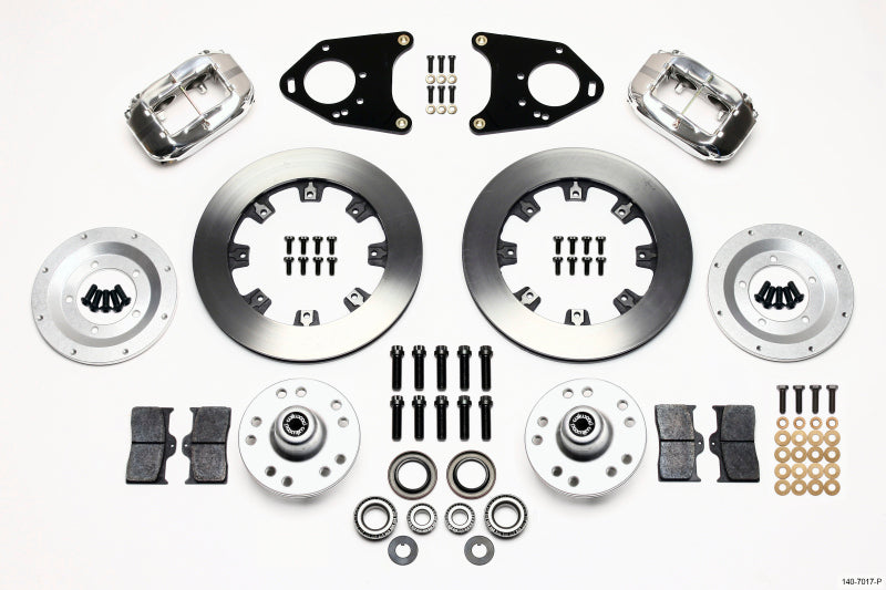 Wilwood Forged Dynalite Front Kit 12.19in Polished 71-80 Pinto/Mustang II Disc & Drum Big Brake Kits Wilwood