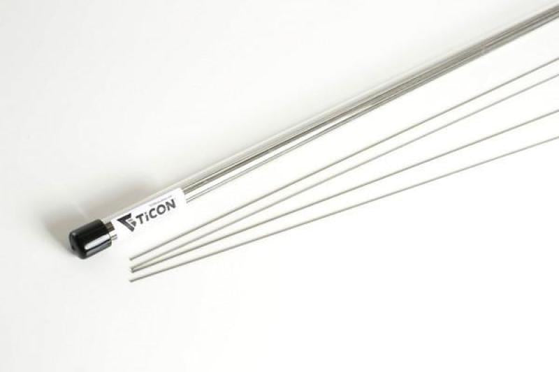 Ticon Industries 39in Length 1/2lb 1.5mm/.059in Filler Diamter CP1 Titanium Filler Rod Welding Rods Ticon