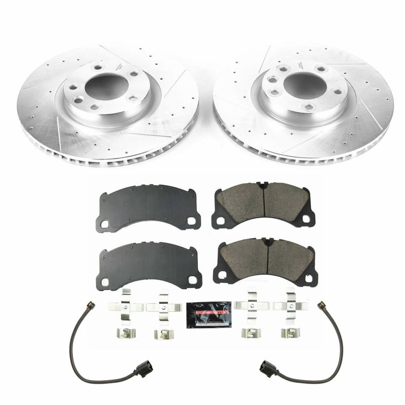 Power Stop 13-18 Porsche Cayenne Front Z23 Evolution Sport Brake Kit Brake Kits - Performance D&S PowerStop