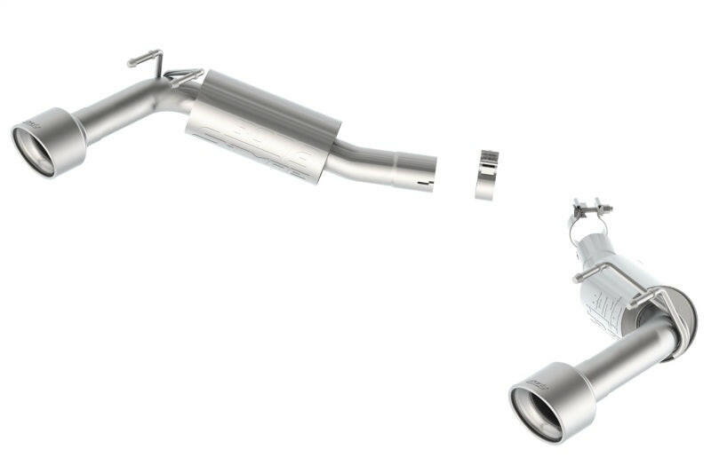 Borla 14-15 Camaro SS 6.2L V8 RWD Single Split Rr Exit S-Type Exhaust (rear section only) Axle Back Borla