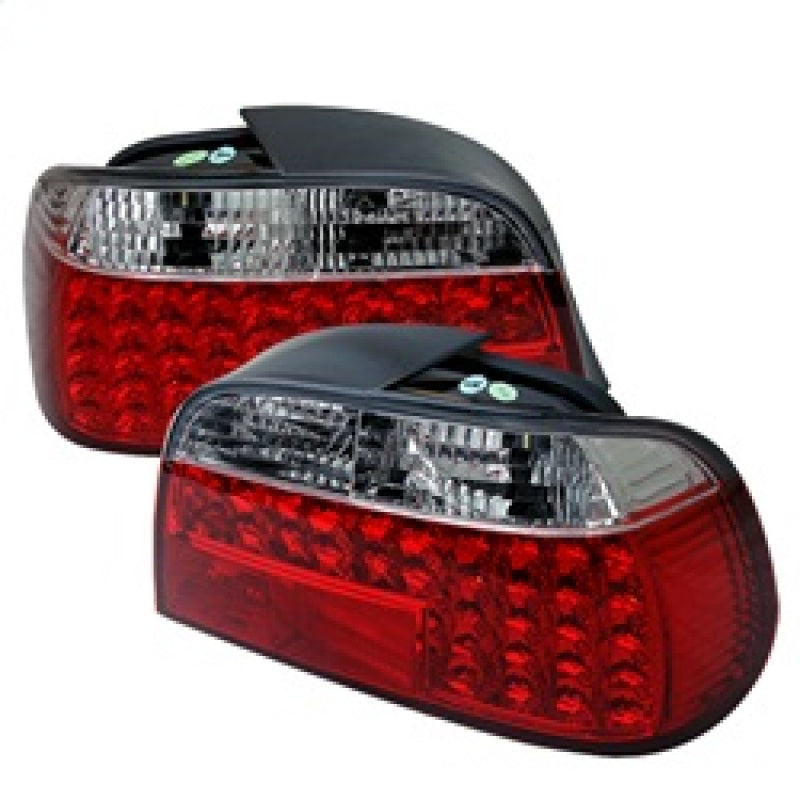 Spyder BMW E38 7-Series 95-01 LED Tail Lights Red Clear ALT-YD-BE3895-LED-RC Tail Lights SPYDER