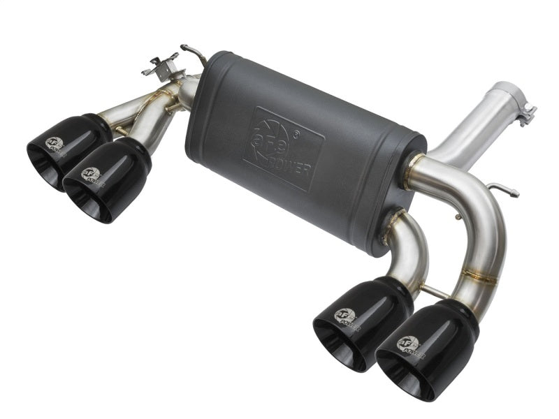 aFe MACHForce XP 3in - 2 1/2in Axle Back 304SS Exhaust w/ Black Tips 16-17 BMW M2 (f87) Axle Back aFe