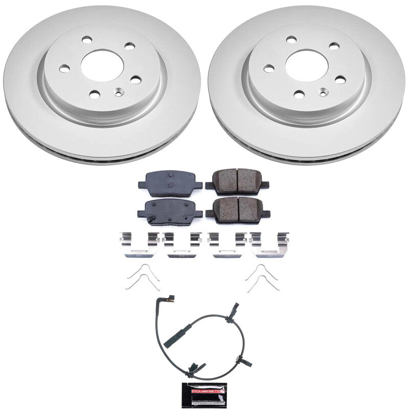 Power Stop 2020 Cadillac CT6 Rear Z17 Coated Brake Kit Brake Kits - Performance Blank PowerStop