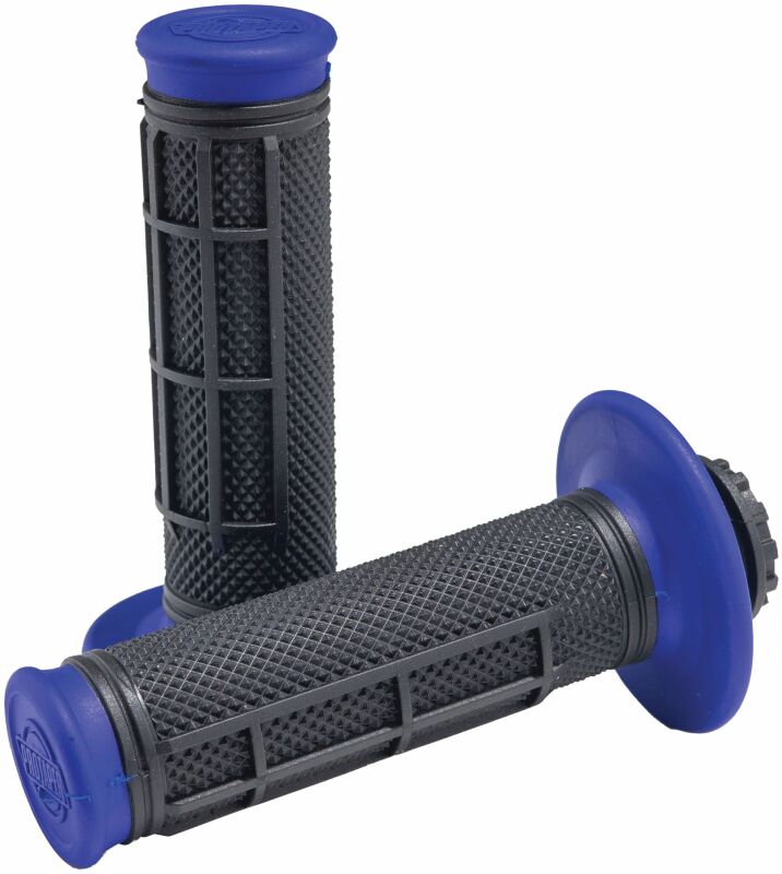 ProTaper Pro Series Clamp On 1/2 Waffle Blue/Black Grips ProTaper