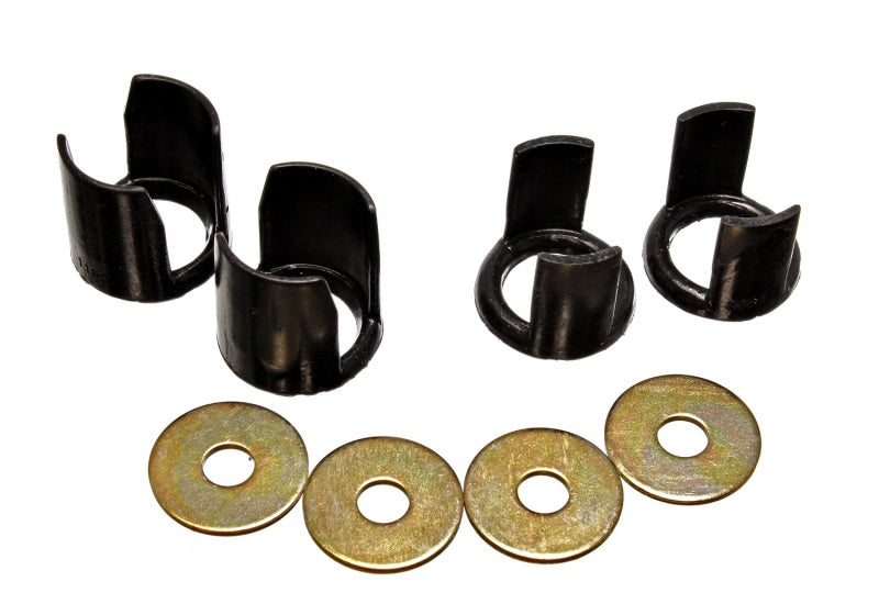 Energy Suspension 89-94 Nissan 240SX (S13) Black Rear Subframe Insert Set - a supplement to the subf Bushing Kits Energy Suspension
