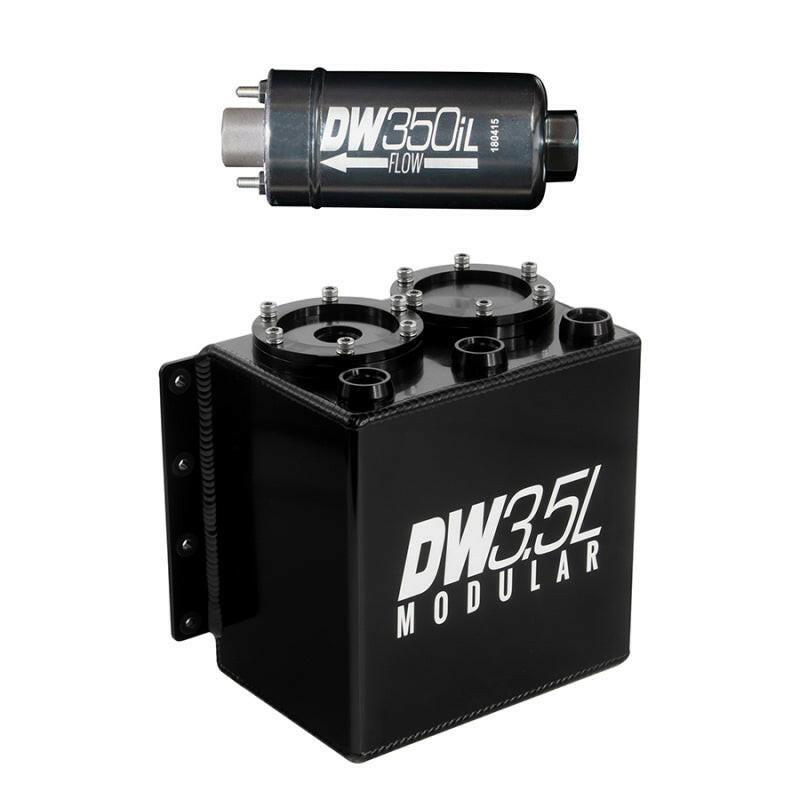 DeatschWerks 3.5L Modular Surge Tank (Incl. 1 DW350iL In-Line Fuel Pump) Surge Tanks DeatschWerks