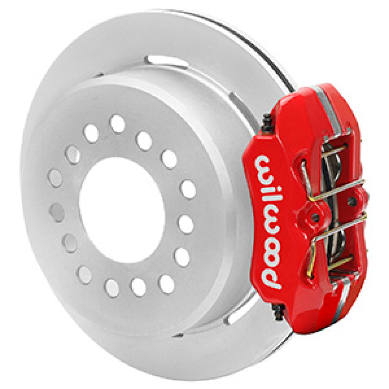 Wilwood Ford Explorer 8.8in Rear Axle Dynapro Disc Brake Kit 11in Rotor -Red Caliper Big Brake Kits Wilwood