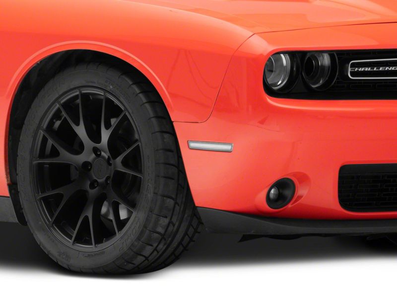 Raxiom 15-23 Dodge Challenger Excluding Widebody Axial Series LED Side Marker Lights- Clear Sidemarkers & Indicators Raxiom