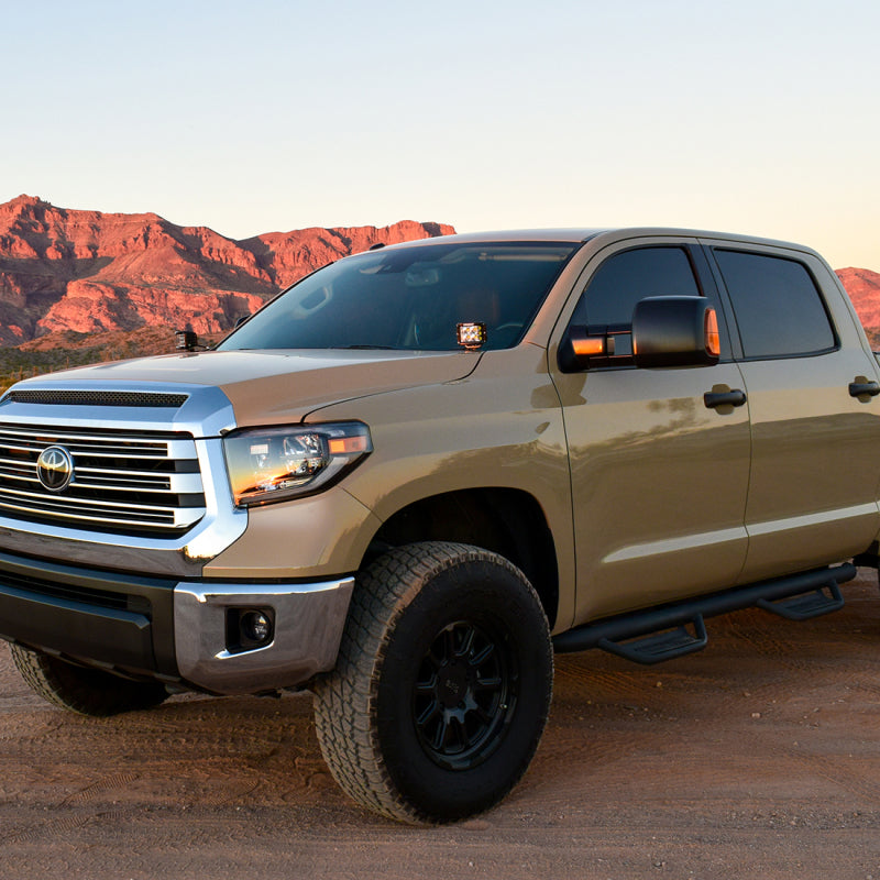 Rigid Industries 14-20 Toyota Tundra A-Pillar Light Kit w/D-SS Flood Light Bars & Cubes Rigid Industries