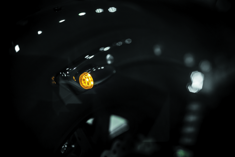 Kuryakyn Super Bright LED Mini Bullet Lights Amber Gloss Black Light Accessories and Wiring Kuryakyn