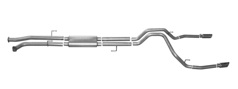 Gibson 07-19 Toyota Tundra Limited 5.7L 2.5in Cat-Back Dual Split Exhaust - Stainless Catback Gibson