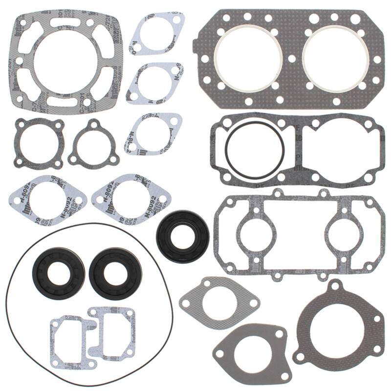 Vertex Gaskets 82-89 Kawasaki JS550 Complete Gasket Kit w/ Oil Seals Engine Hardware Vertex Pistons