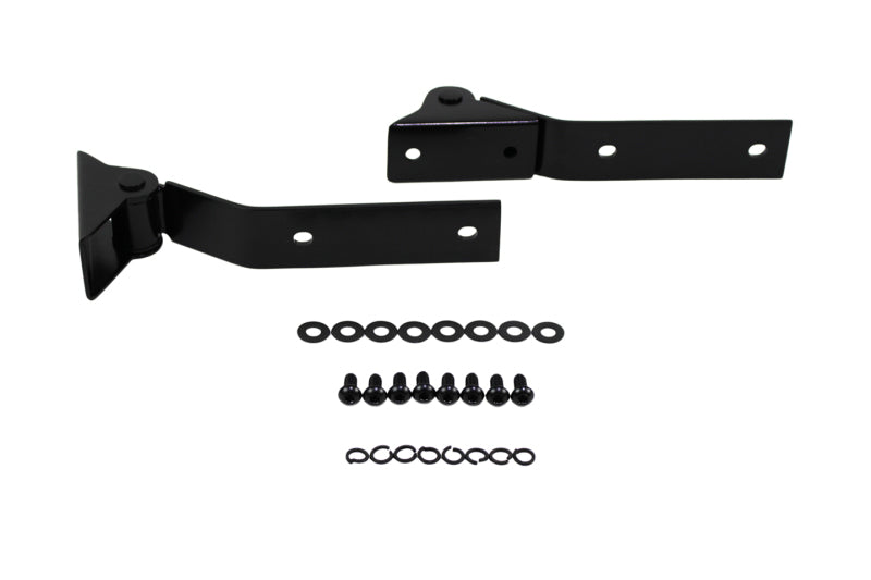 Kentrol 87-95 Jeep Wrangler YJ Tailgate Hinge Pair - Powdercoat Black Tailgate Accessories Kentrol