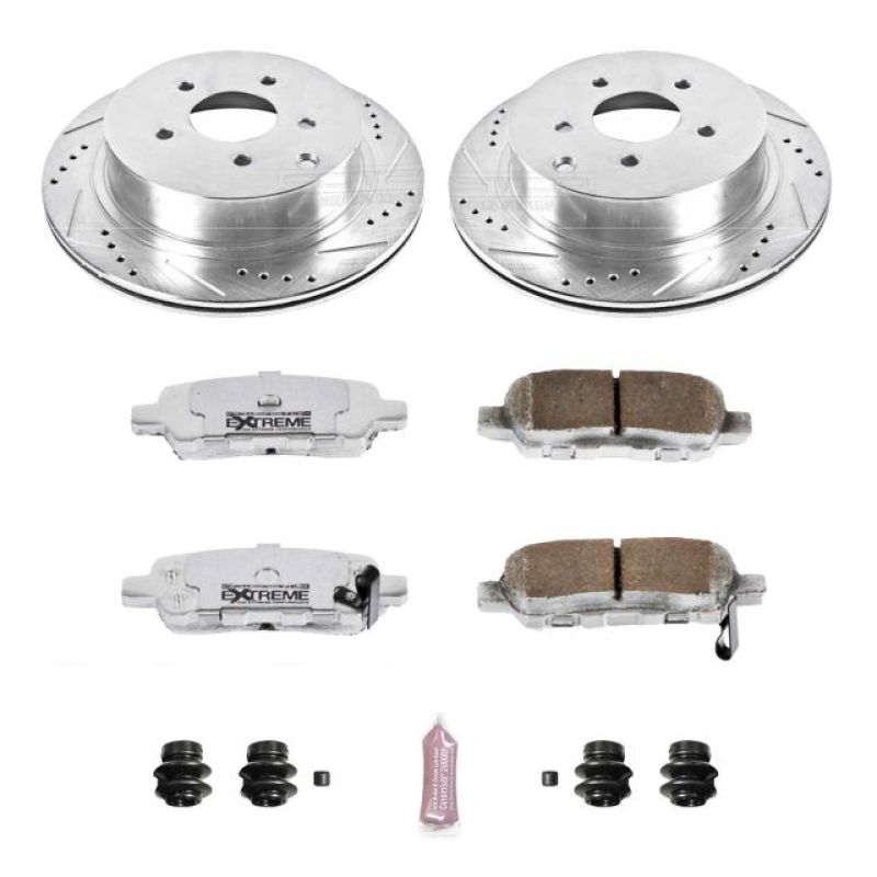Power Stop 03-12 Infiniti FX35 Rear Z26 Street Warrior Brake Kit Brake Kits - Performance D&S PowerStop