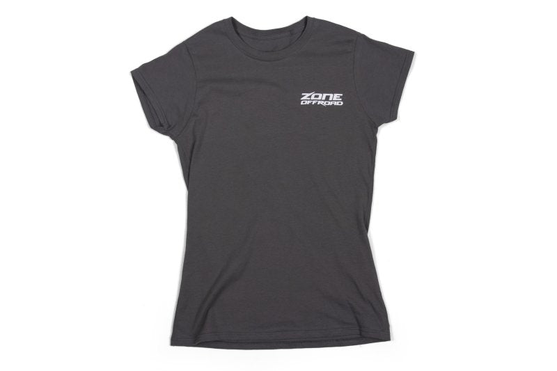 Zone Offroad Charcoal Gray Premium Cotton T-Shirt w/ Zone Offroad Logo - Womens - Small Shirts Zone Offroad