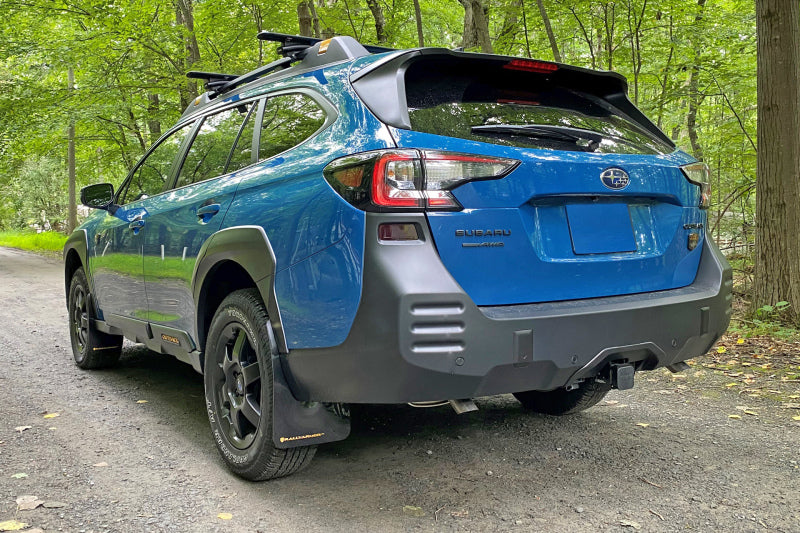 Rally Armor 22-25 Subaru Outback Wilderness Black Mud Flap Blue Logo Mud Flaps Rally Armor