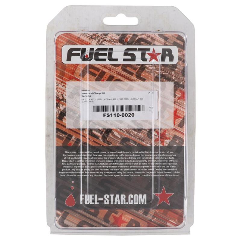 All Balls Racing 03-06 YFM 400 FA Kodiak 4x4/2007 YFM 400 FG Grizzly IRS 4x4 Hose & Clamp Kit Control Arms All Balls Racing